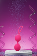 Boules de geisha Dual Balls de Dorcel en silicone Soft Touch pour exercices Kegel et plaisir féminin