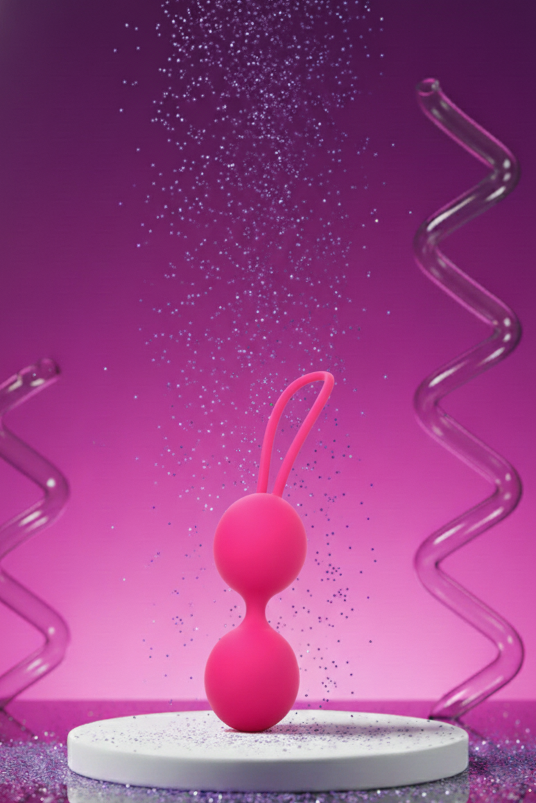 Boules de geisha Dual Balls de Dorcel en silicone Soft Touch pour exercices Kegel et plaisir féminin