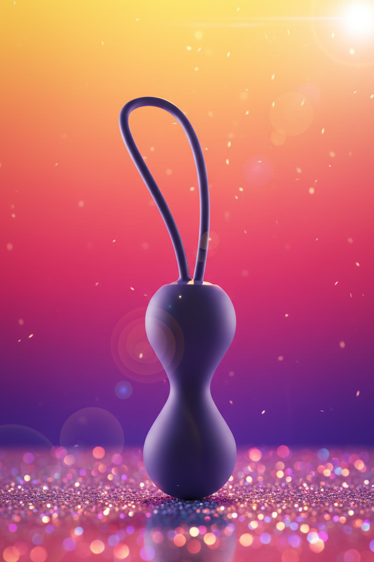 Boules de geisha Kegel Joia bleu de Love To Love en silicone liquide ultra doux avec billes métalliques internes pour rééducation périnéale