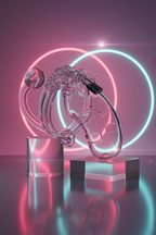 Cage chasteté plug anal amovible ManCage polycarbonate transparent 4 anneaux Ø 4,5-6 cm plug 6,5 cm cadenas métal plastique sans phtalates BDSM