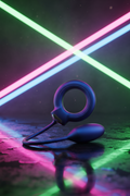 Cockring vibrant balle anale Eclipse Hueman 2 en 1 silicone ABS prostate érection IPX7 rechargeable USB