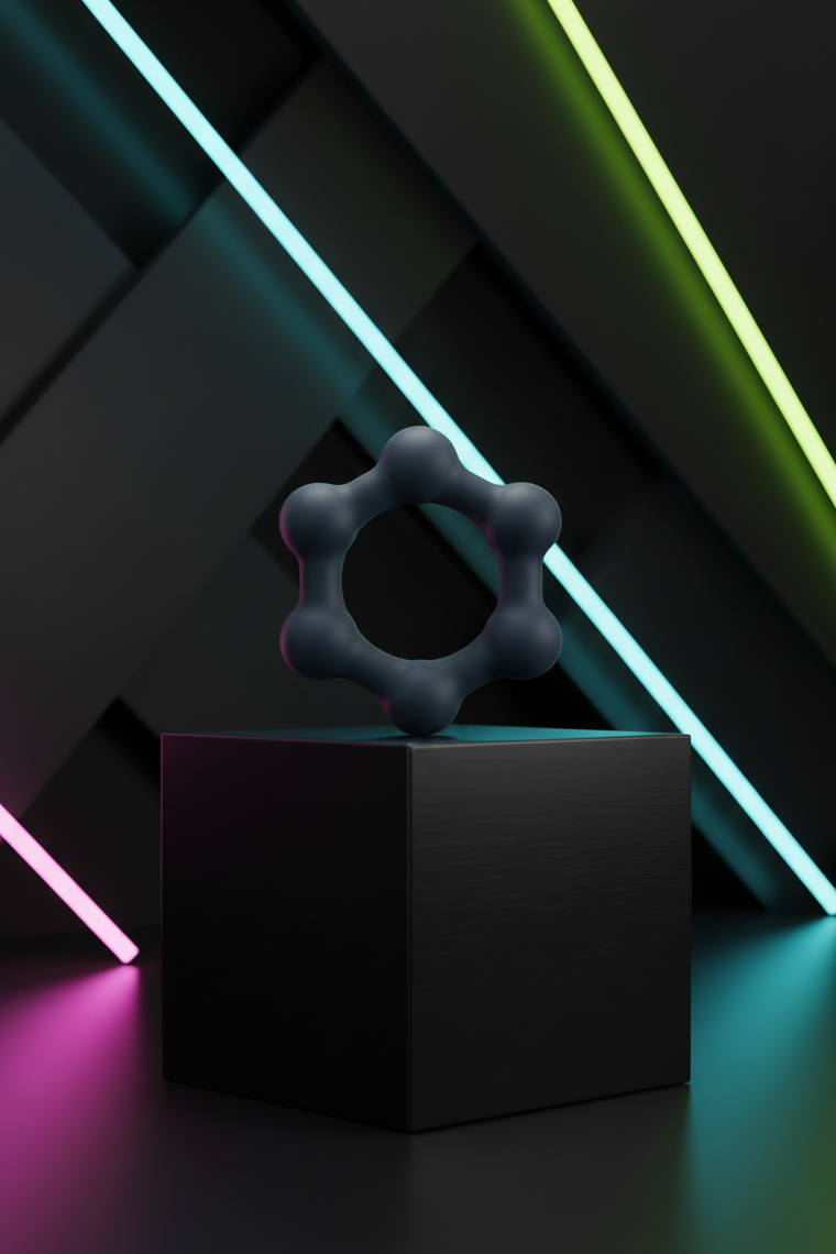 Cockring hexagonal 6 billes acier Boners silicone souple sans phtalates érection prolongée stimulation