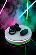 Cockring vibrant télécommandé Mr & Mrs Vibe Love to Love double anneau silicone stimulateur clitoridien 10 modes rechargeable étanche