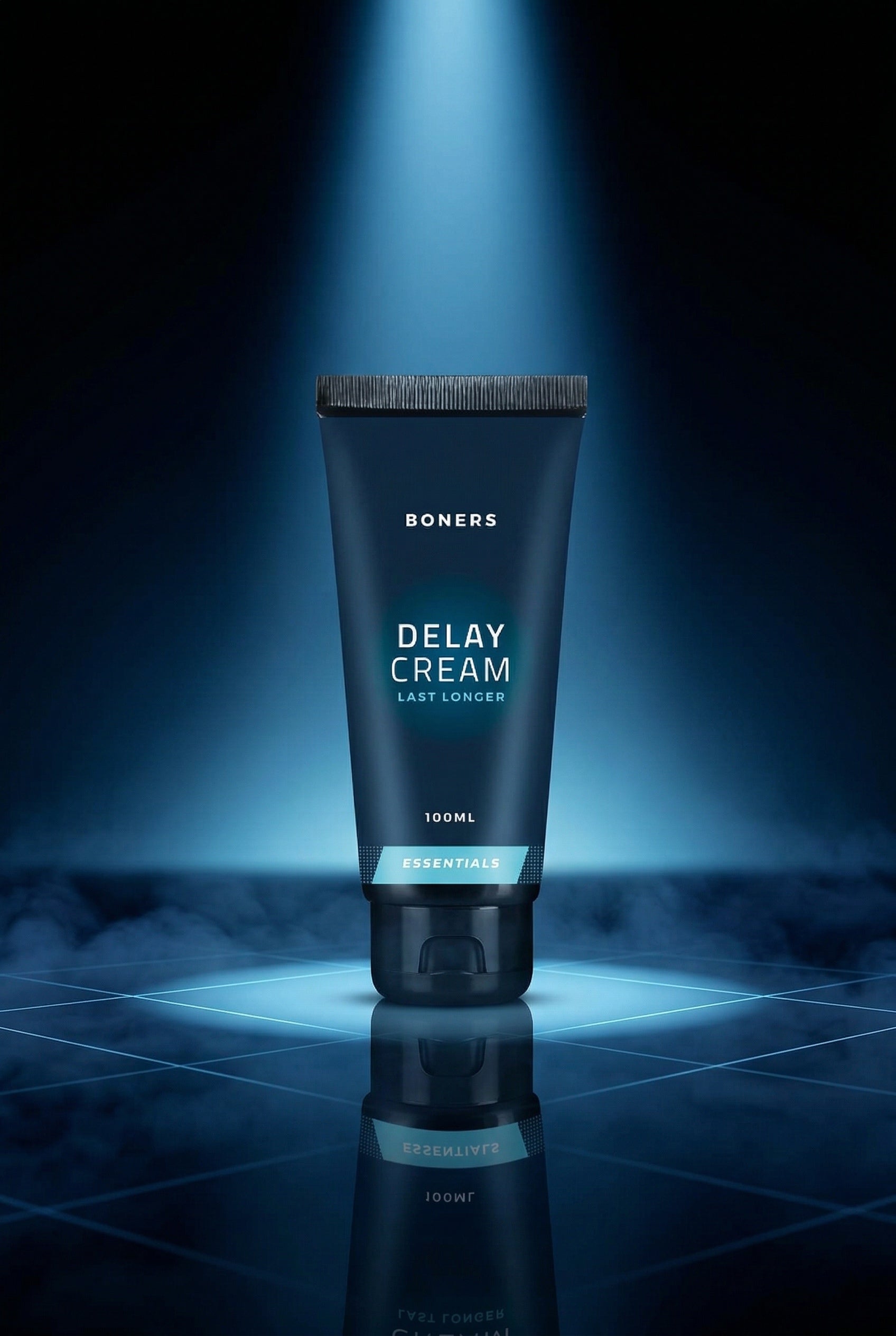 Crème retardante éjaculation Boners Delay Cream menthe poivrée ginkgo biloba ginseng laureth-9 100 ml compatible préservatifs