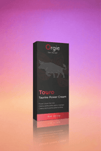 Packaging crème stimulante érectile homme Orgie Touro Power Cream ginseng ginkgo biloba taurine flacon airless 15 ml fabriqué Portugal
