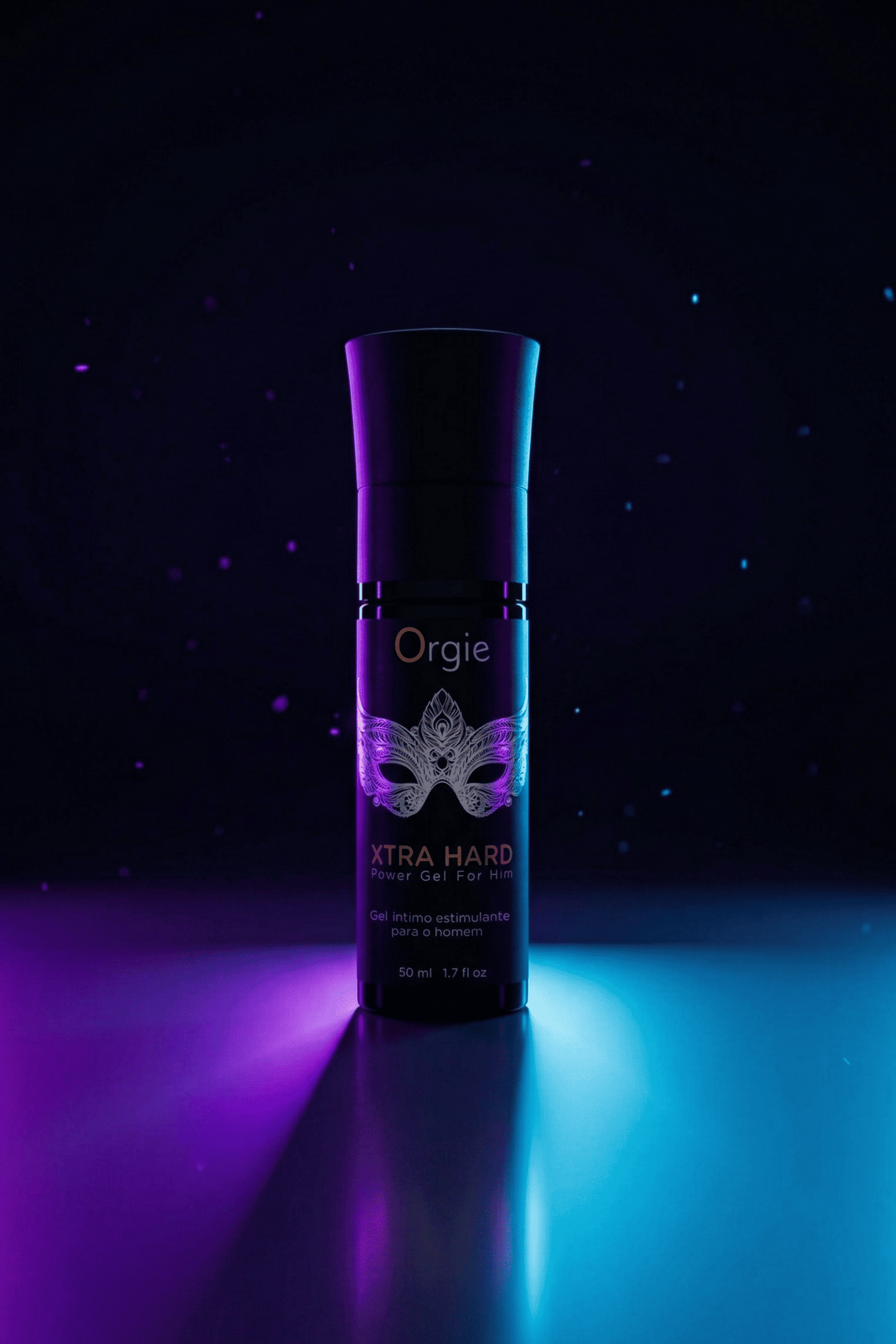Gel stimulant érectile homme Orgie Xtra Hard Power Gel capsicum frutescens piment cayenne menthe eucalyptus 50 ml fabriqué Portugal testé urologiquement