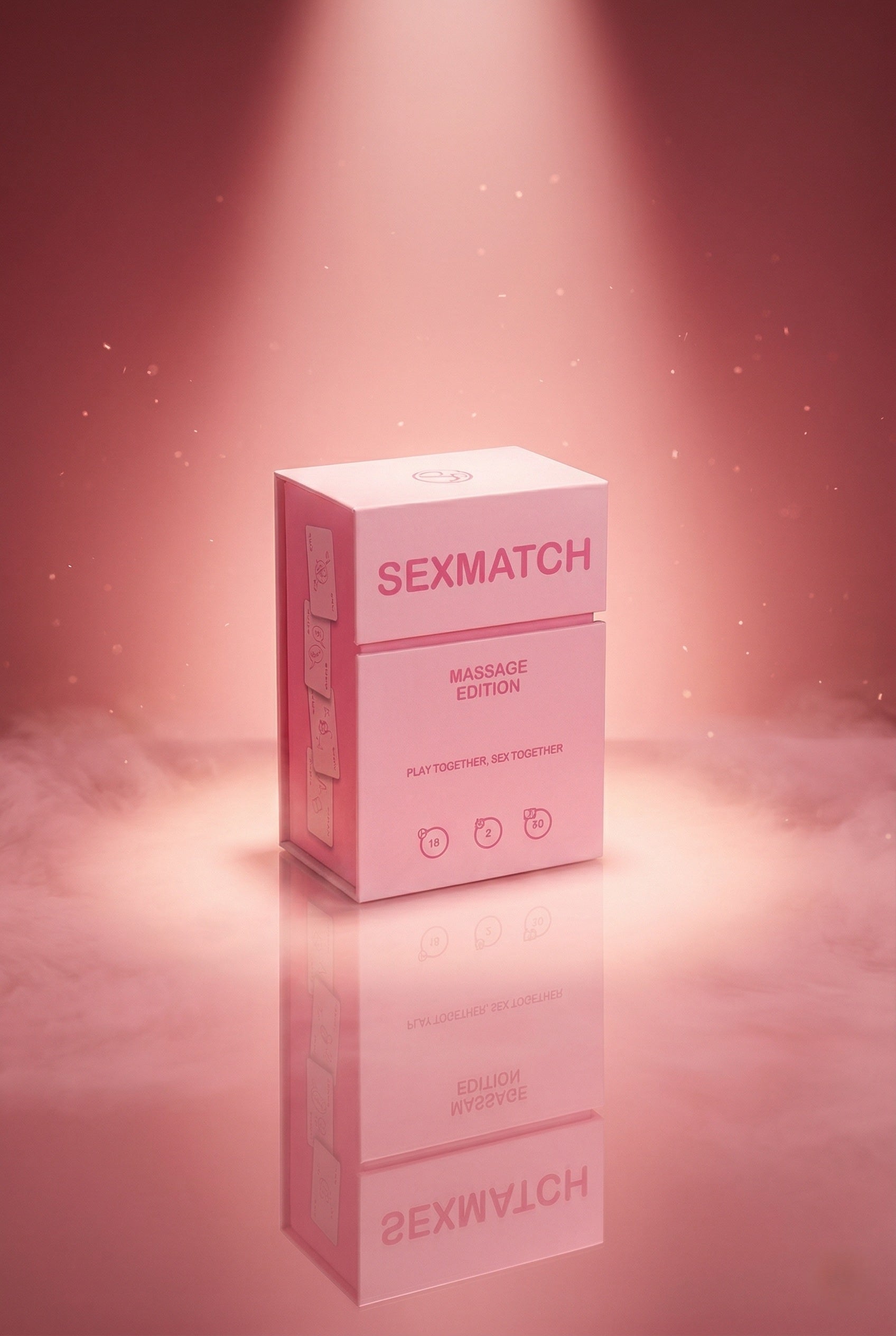 Jeu cartes coquin couples Sexmatch Massage Edition Secret Play 89 cartes défis récompenses massages sensuels +18 ans