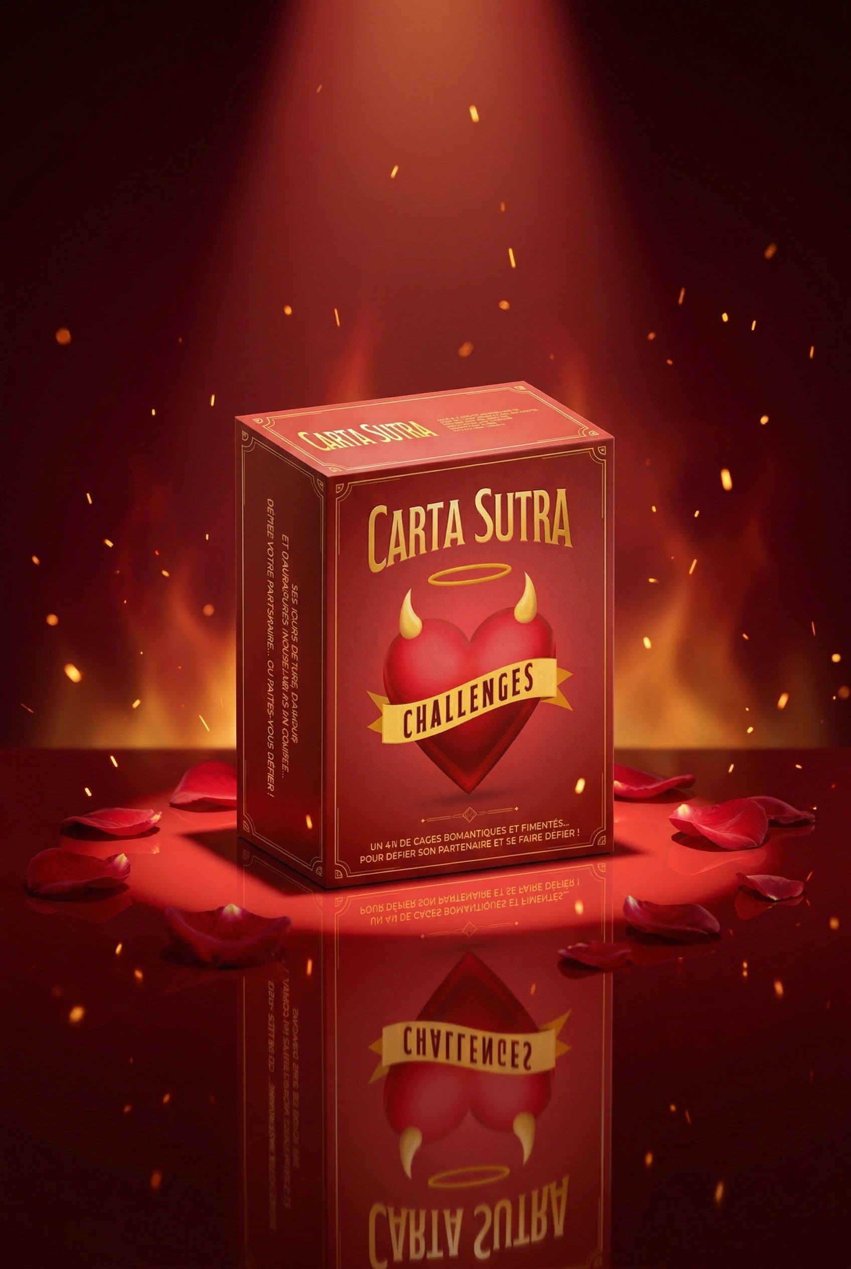 Jeu coquin couples Carta Sutra Challenges 220 cartes défis fun romantique coquin 365 jours imprimé Europe papier éco-responsable