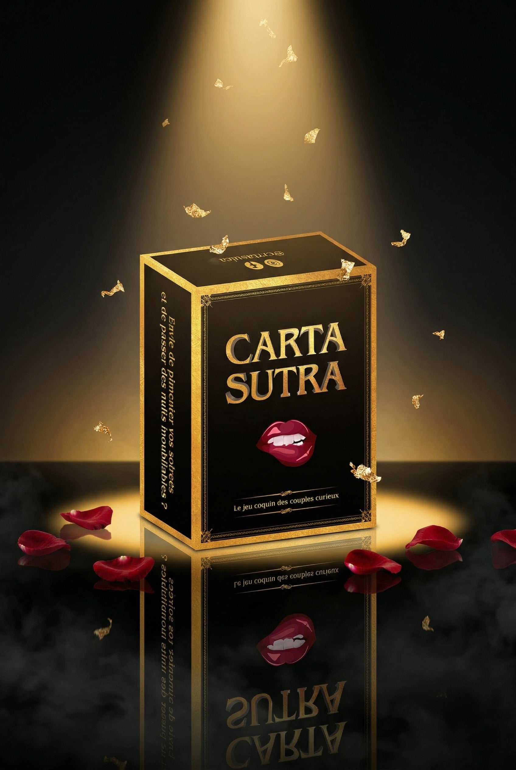 Jeu coquin couples Carta Sutra défis gages température pimenter relation imprimé France papier éco-responsable cadeau Saint-Valentin anniversaire