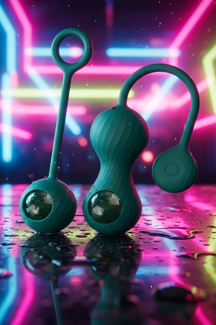 Kit boules de geisha Kegel connectées Crystal Duo de Magic Motion en silicone avec boule vibrante intelligente et application smartphone