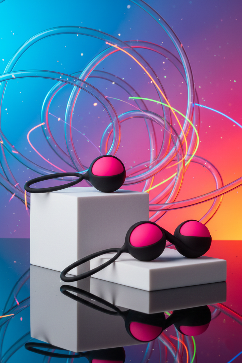 Kit boules de geisha Kegel Love Kegel Balls de Yoba en silicone premium avec billes interchangeables pour rééducation périnéale