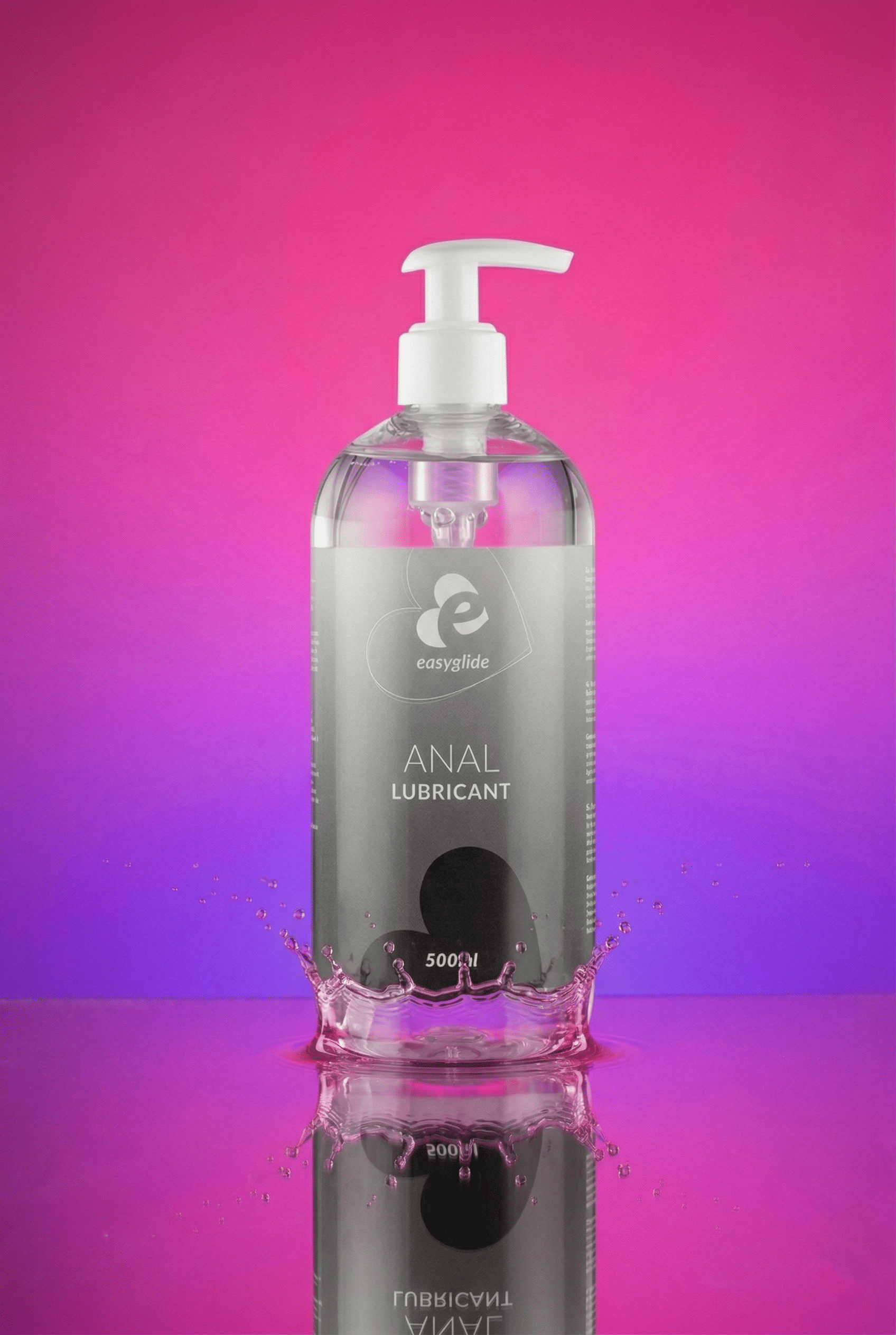Lubrifiant anal base eau EasyGlide Anal produit médical certifié CE hypoallergénique inodore 500 ml fabriqué Allemagne compatible préservatifs latex sextoys