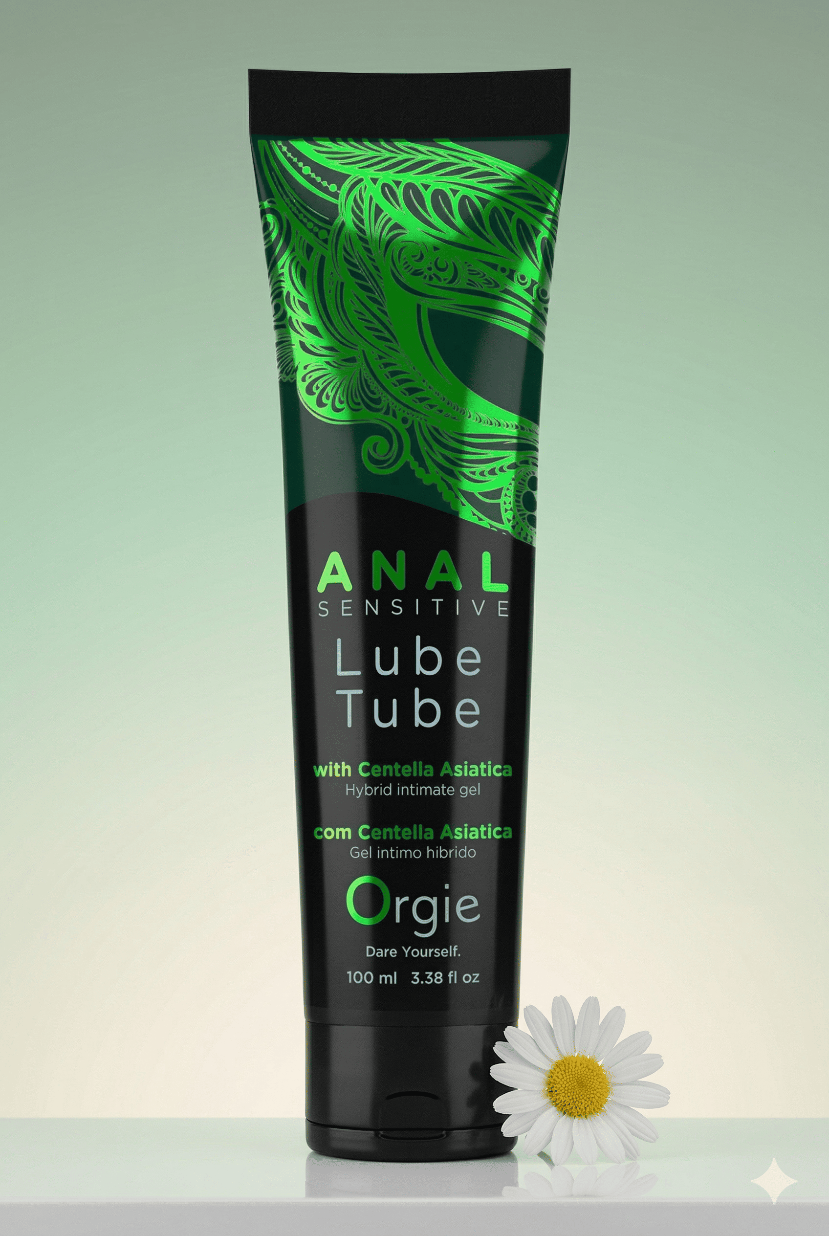 Lubrifiant anal sensitif Orgie Lube Tube Anal Sensitive gel hybride acide hyaluronique Centella asiatica débutants peaux sensibles 100 ml fabriqué Portugal