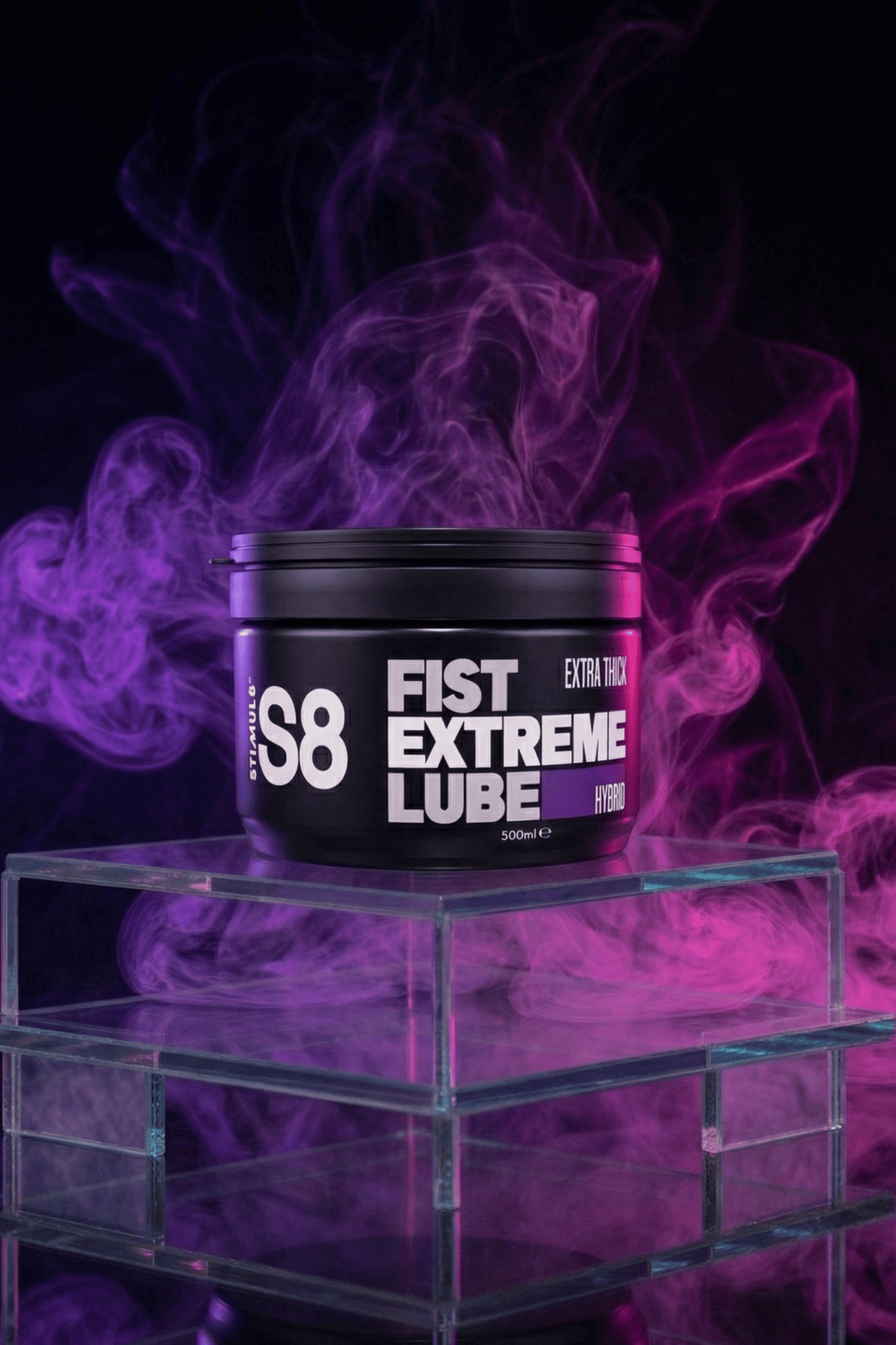 Lubrifiant hybride fisting S8 Stimul8 Extreme Fist Laureth-9 effet relaxant désensibilisant ultra glissant 500 ml sans parabènes fabriqué Allemagne compatible préservatifs