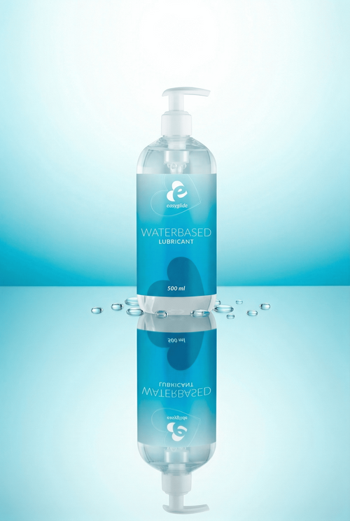 Lubrifiant intime base eau EasyGlide Waterbased hypoallergénique inodore neutre 500 ml certifié CE fabriqué Allemagne compatible préservatifs latex sextoys