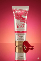 Lubrifiant intime chauffant Orgie Lube Hot vanillyl butyl ether effet chaleur progressif base eau 150 ml inodore compatible sextoys préservatifs fabriqué Portugal