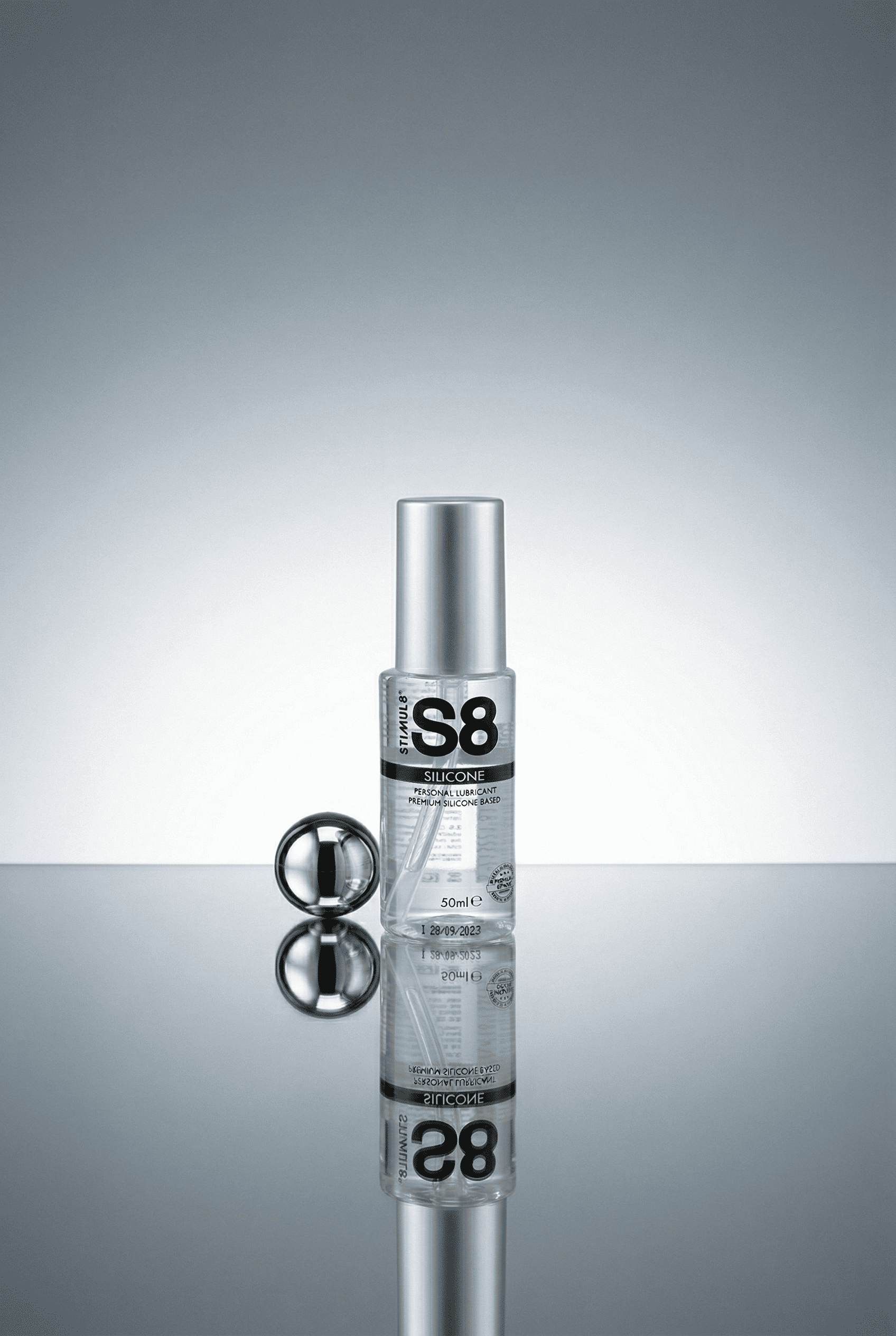 Lubrifiant silicone premium S8 Stimul8 certifié qualité médicale dimethicone ultra soyeux longue durée 50 ml fabriqué Allemagne flacon pompe
