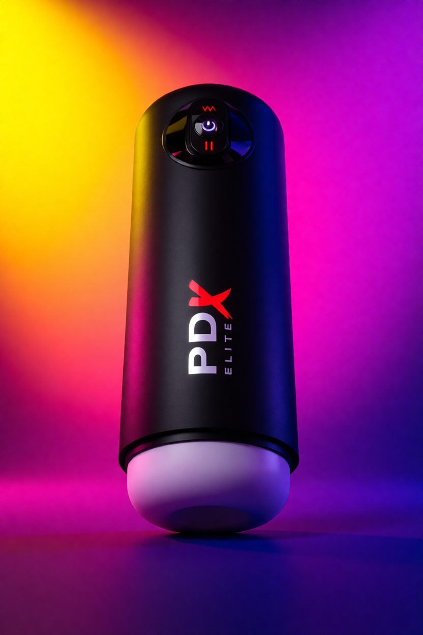 Masturbateur automatique va-et-vient PDX Elite Moto Milker Pipedream gaine TPE amovible 10 modes vibration rechargeable USB