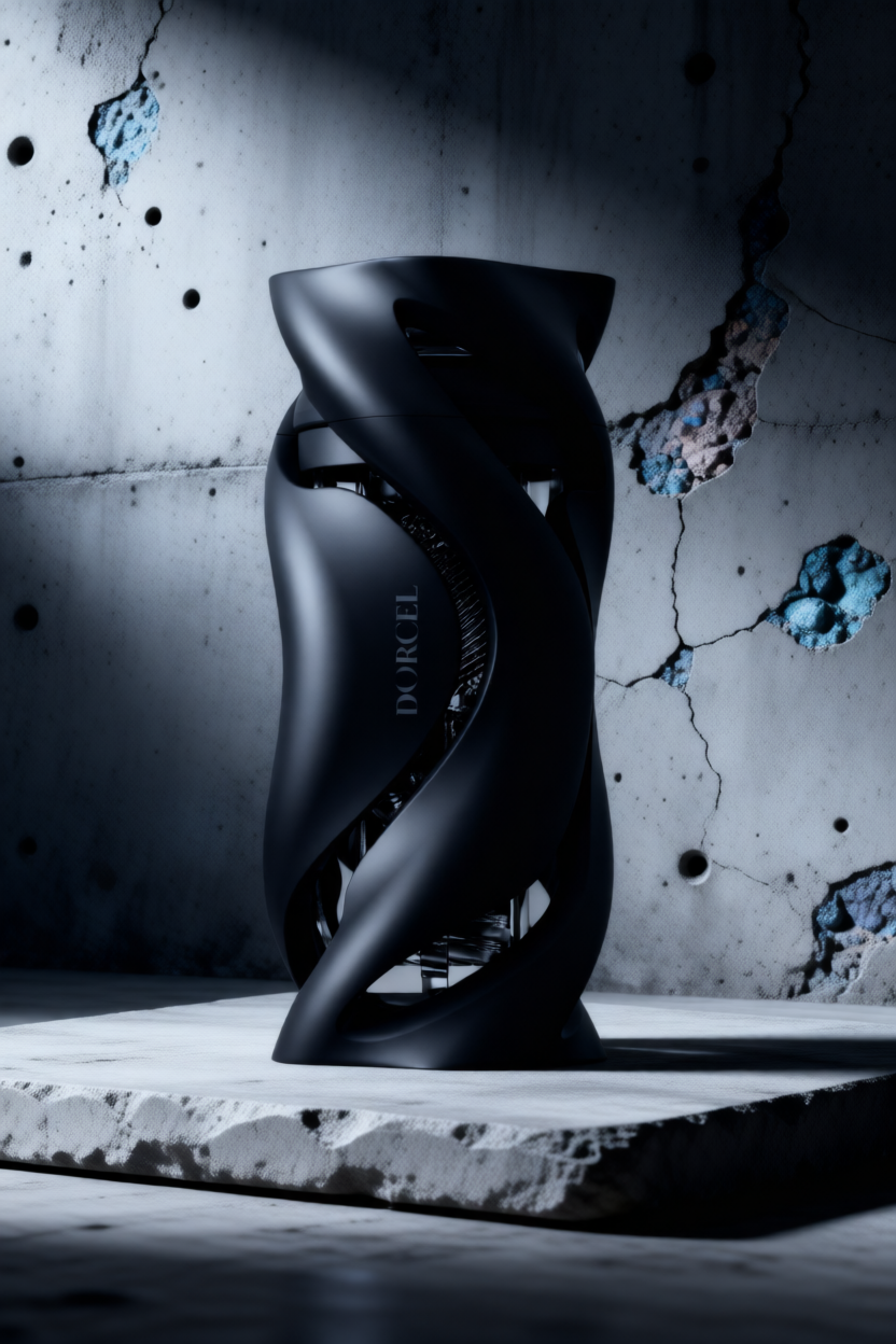 Masturbateur manuel noir Deep Blow de Dorcel avec gaines interchangeables texturées waterproof IPX7