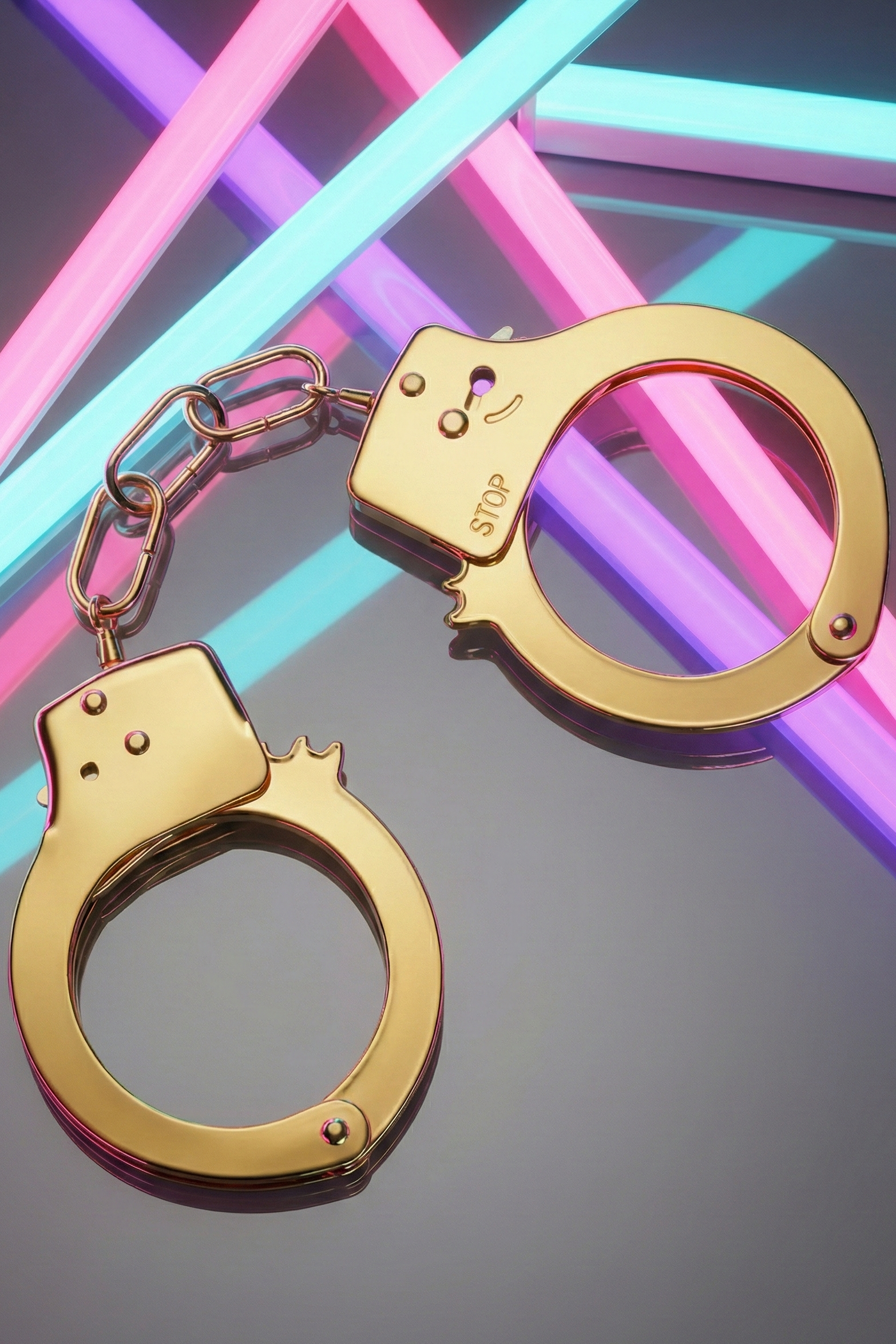 Menottes métal Toy Joy gold serrure sécurisée 2 clés assorties ouverture réglable BDSM bondage