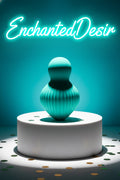Mini vibromasseur Fairygasm EnchantedDesire vert collection Yesyesland silicone liquide haute qualité 10 modes vibration mode silencieux 50dB stimulation zones érogènes étanche IPX6 rechargeable USB pochette satin 5,7x9cm