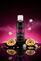 Mousse massage effervescente croquante Acqua Croccante fruit de la passion Orgie hydratante notes fruitées florales 150 ml fabriqué Portugal usage externe
