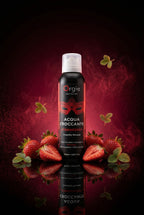 Mousse massage effervescente croquante Acqua Croccante Strawberry Orgie parfum fraise hydratante 150 ml fabriqué Portugal usage externe