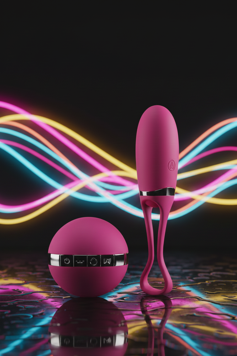 Œuf vibrant télécommandé Secret Delight de Dorcel en silicone doux avec fonction Voice Control et Orgasm Boost 10 modes de vibration