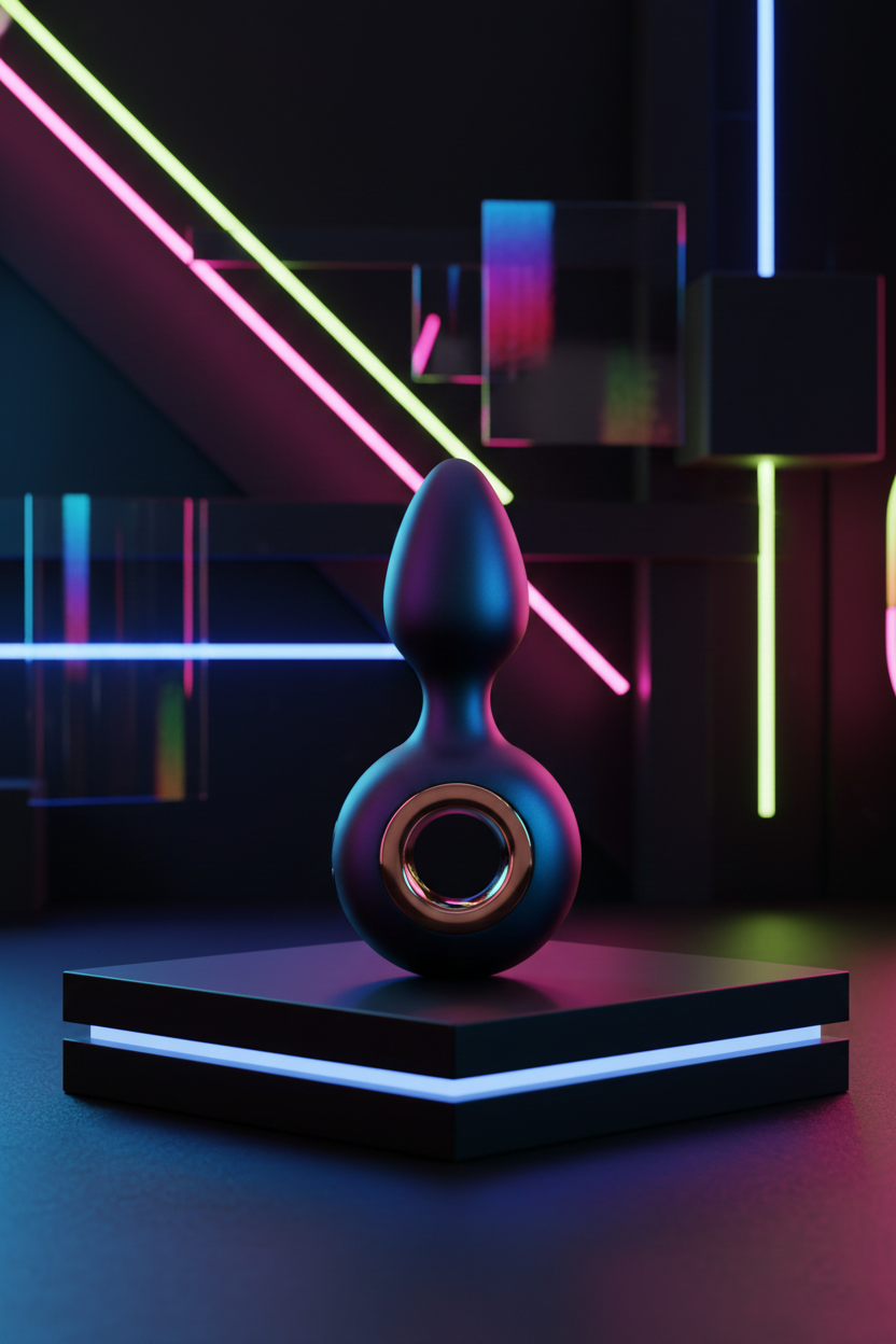 Plug anal vibrant rechargeable Deep Space de Hueman en silicone avec 10 modes de vibration