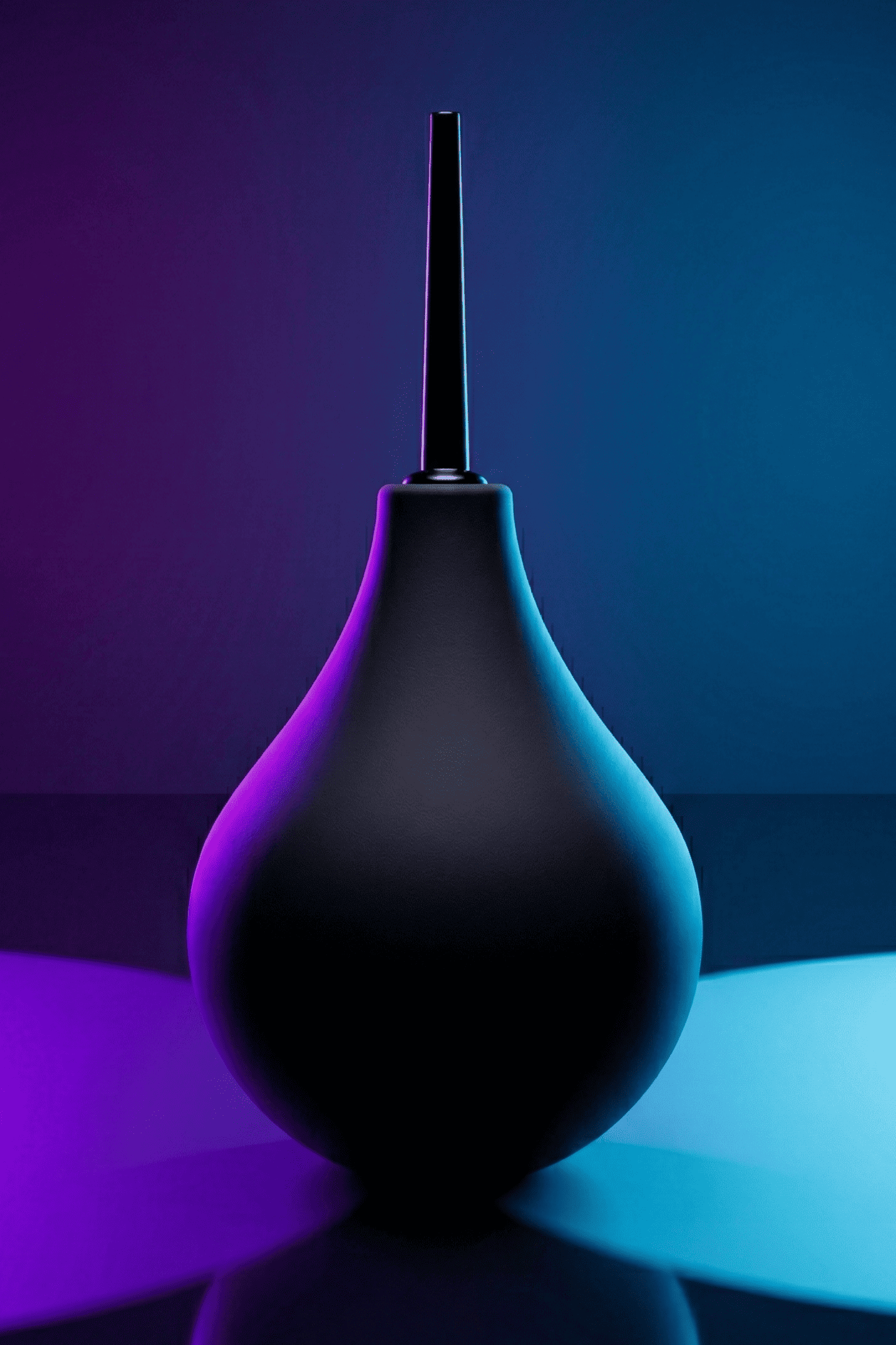 Poire à lavement hygiène intime vaginale anale Alive BDSM Line taille L 225 ml ABS PVC noire sans phtalates