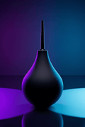 Poire à lavement hygiène intime vaginale anale Alive BDSM Line taille S 90 ml canule fine ABS PVC noire sans phtalates