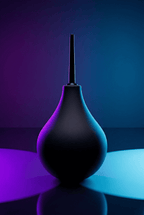 Poire à lavement hygiène intime vaginale anale Alive BDSM Line taille S 90 ml canule fine ABS PVC noire sans phtalates