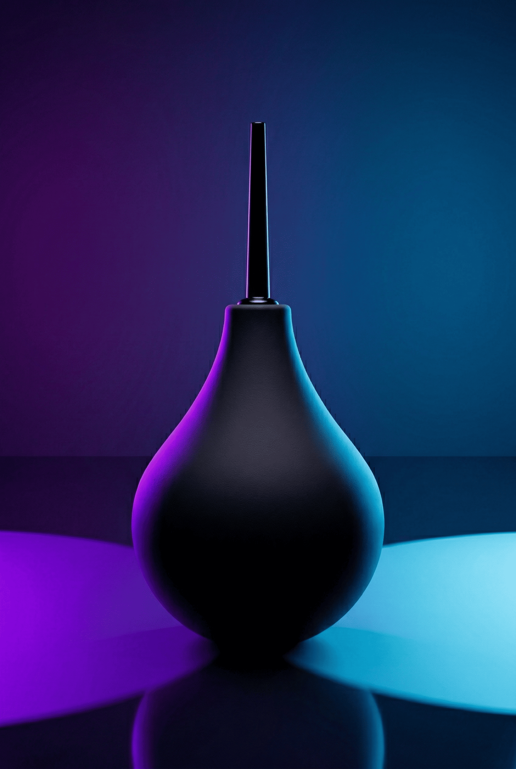Poire à lavement hygiène intime vaginale anale Alive BDSM Line taille S 90 ml canule fine ABS PVC noire sans phtalates