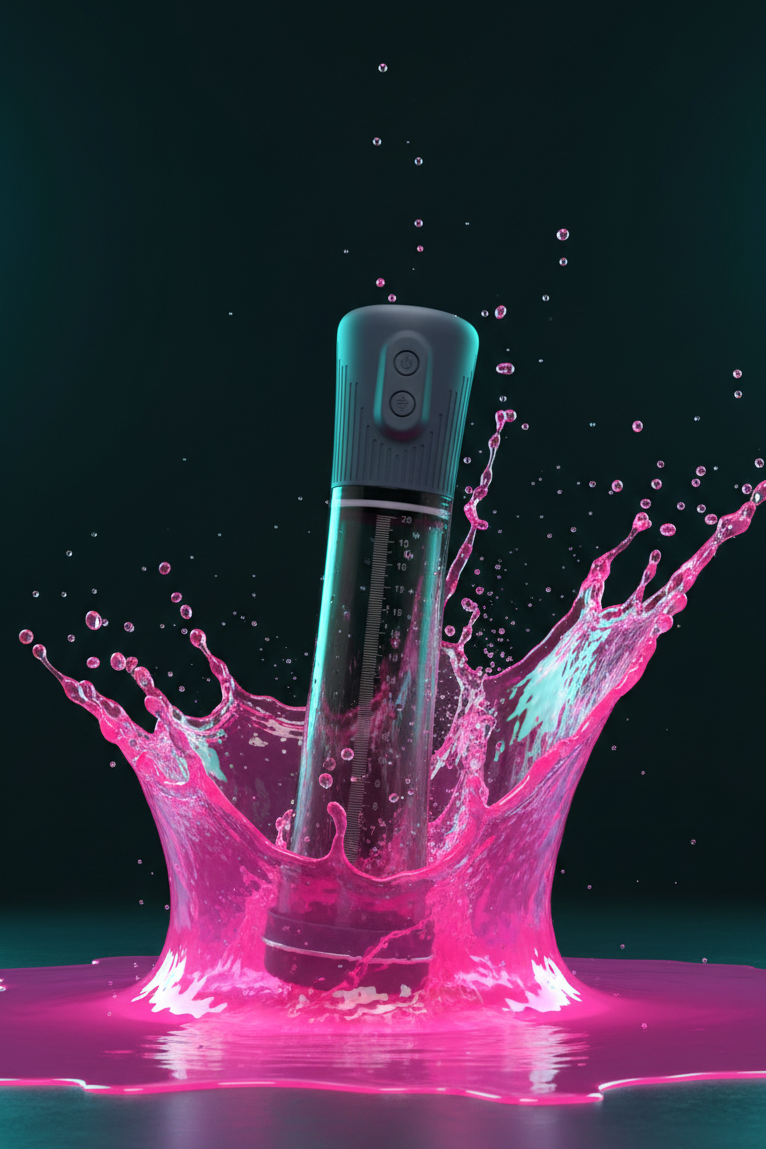 Pompe pénis 2 en 1 eau air Hydro Pump Dorcel silicone ABS 3 manches inclus cylindre gradué rechargeable IPX6 29,2 cm