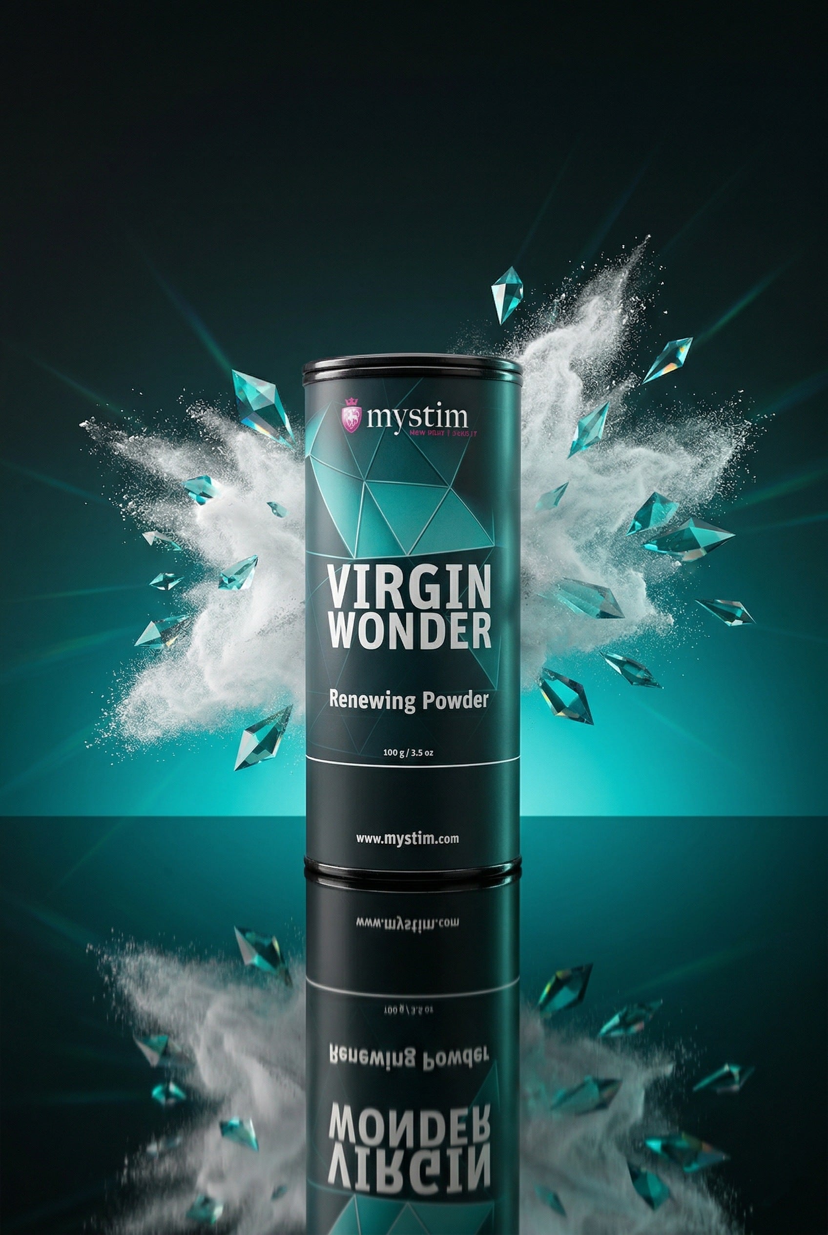  Poudre soin masturbateur Virgin Wonder Mystim 100% amidon de maïs régénérante douceur veloutée 100 g