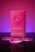 Préservatif texturé nervuré Les Stimulants Love Match latex 53 mm 193 mm lubrifié avec réservoir boîte 6 certifié CE
