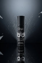 Sérum retardant éjaculation Orgie Xtra Time Delay silicone sans benzocaïne sans lidocaïne 15 ml airless fabriqué Portugal testé urologiquement