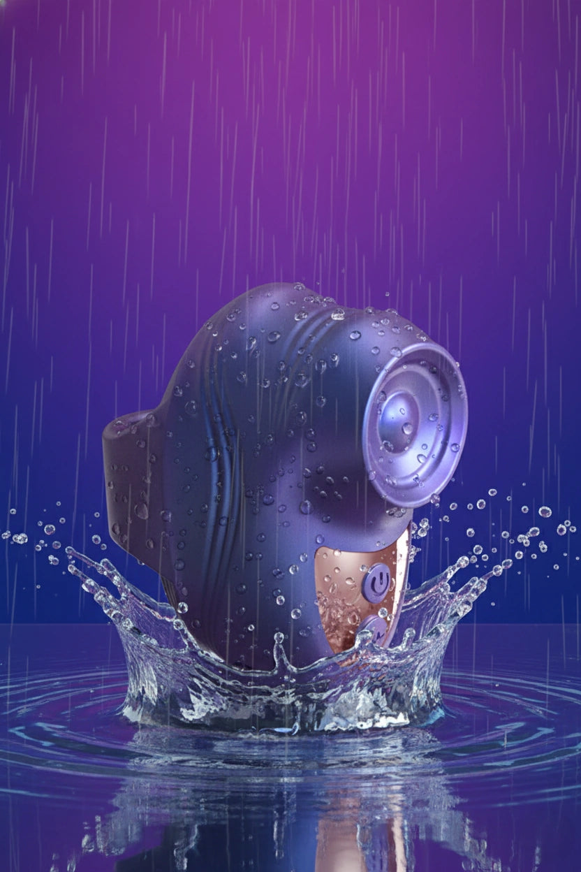 Stimulateur clitoridien Love To Love Kisscool violet iridescent night technologie Flapping sur doigt 10 modes tapotement sans contact silicone ABS sans phtalates étanche IPX5 rechargeable USB format voyage 5,8x3,5cm