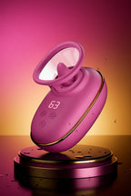 Stimulateur clitoridien She.E.O Vacuum & Clitoral Licking aspiration succion langue rotative 9 modes vibration rotation 3 niveaux aspiration silicone hypoallergénique rechargeable USB étanche IPX6 11x6x8cm