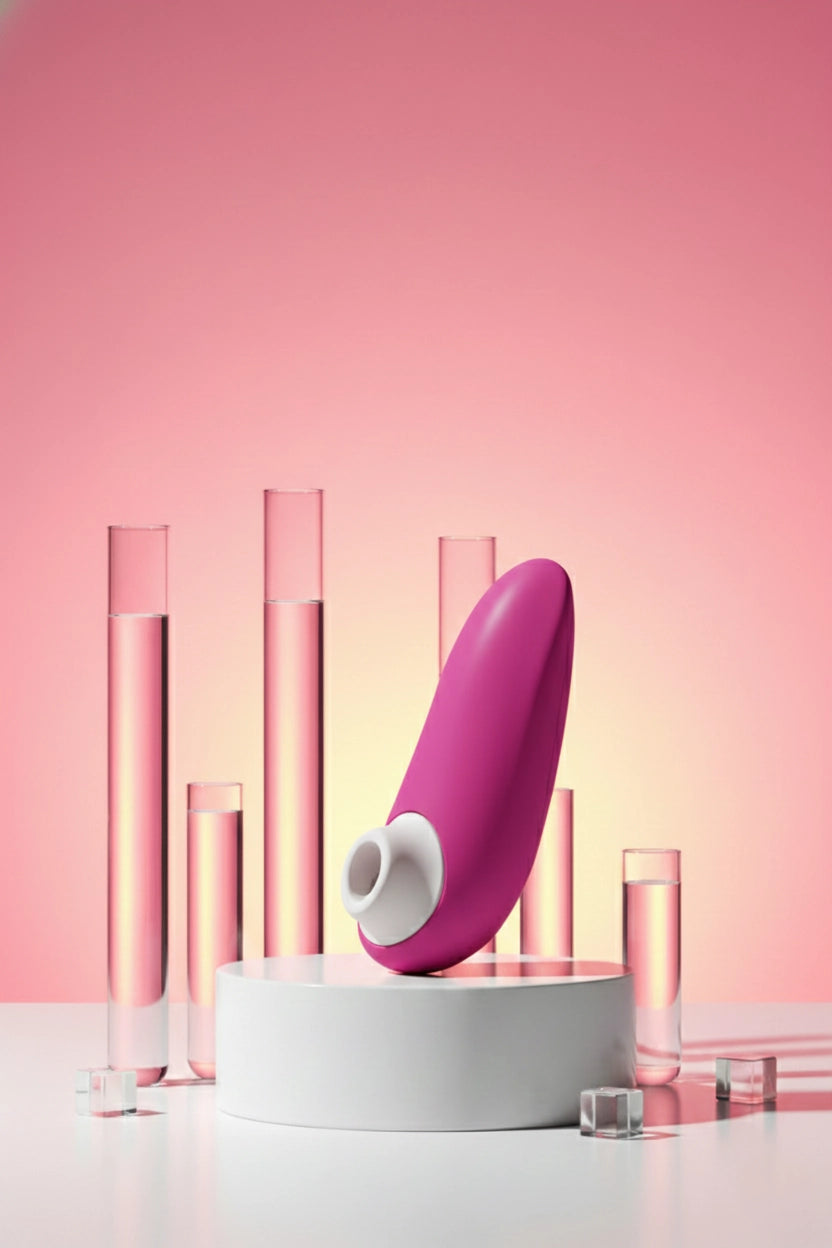 Mini stimulateur clitoridien Womanizer Starlet 3 technologie Pleasure Air sans contact 6 niveaux intensité tête succion amovible silicone hypoallergénique sans phtalates silencieux étanche IPX7 rechargeable USB magnétique 11,7x4,6cm