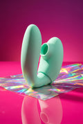 Stimulateur couple double vaginale clitoridienne Couples Foreplay Enhancer Xocoon silicone hypoallergénique 2 moteurs 7 modes rechargeable USB étanche IPX7