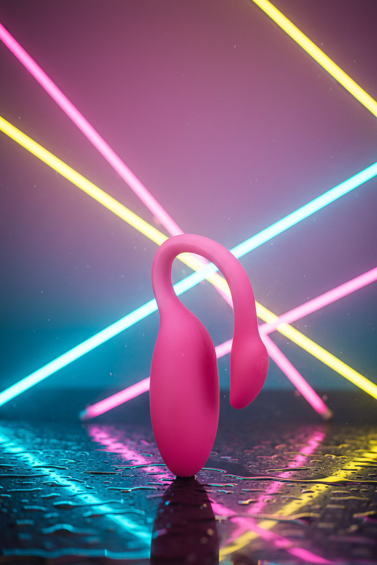 Vibromasseur connecté rose entraîneur Kegel Magic Flamingo Max de Magic Motion en silicone hypoallergénique avec application smartphone