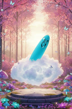 Vibromasseur ogive Fairygasm PleasureArrow bleu collection Yesyesland silicone médical certifié FDA 9 modes vibration mode silencieux 48dB stimulation clitoridienne vaginale anale étanche IPX6 rechargeable USB pochette satin 11,5x3cm