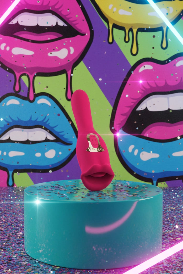 Vibromasseur réversible Oral Fun You2Toys lèvres mobiles langue vibrante manche flexible 10 modes vibration 10 modes mouvement stimulation clitoris tétons pénétration silicone ABS étanche rechargeable USB 22,2cm
